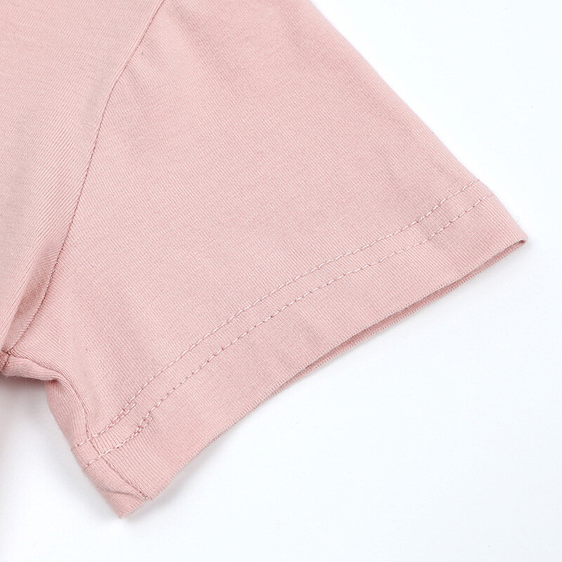 Setelan Baju Anak-anak Kaus Lengan Pendek Musim Panas Setelan Celana Panjang Baju Anak-anak 2022 Set Baju Solid Kasual Bayi Perempuan