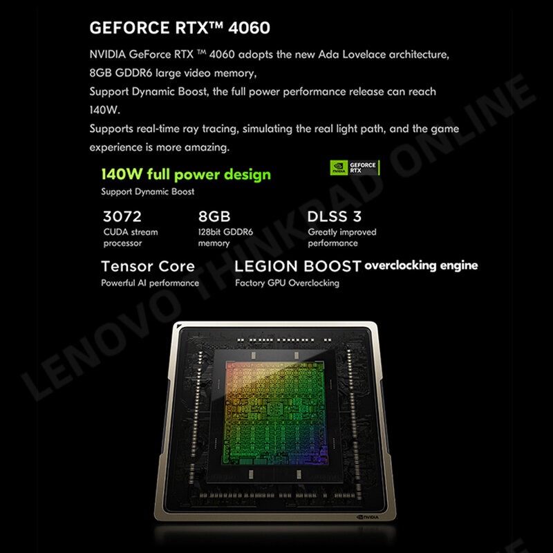 Lenovo-ordenador portátil Legion R9000P para videojuegos, Laptop AMD Ryzen 7 7745HX RTX4060, 16G/32G RAM, 1T/2T SSD, 16 pulgadas, 2,5 K, 240Hz, 2023 Esports
