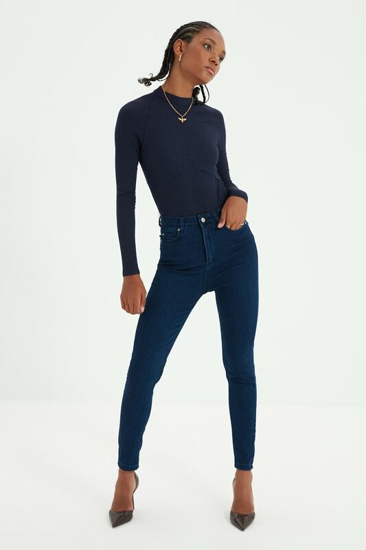 Trendcom jeans skinny de cintura alta yol
