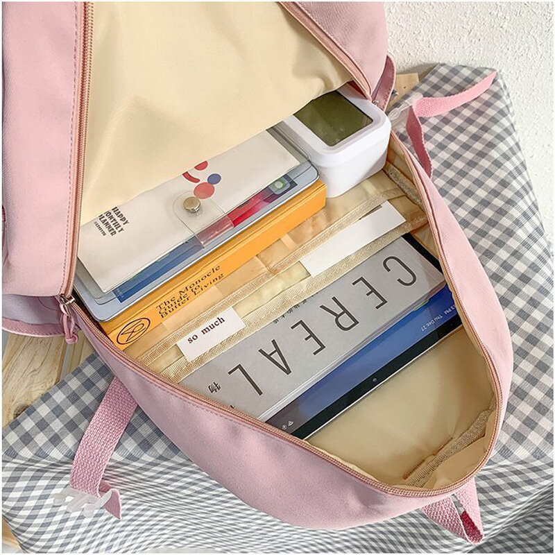 2022กระเป๋าเป้สะพายหลังหญิงญี่ปุ่น High School กระเป๋าสำหรับวัยรุ่นสาว Multi กระเป๋าใหม่ Kawaii กระเป๋าเป้ส...