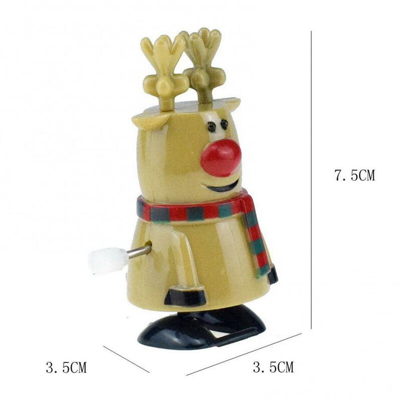 Andando papai noel elk pinguim boneco de neve relógio brinquedo decoração para casa presente de natal