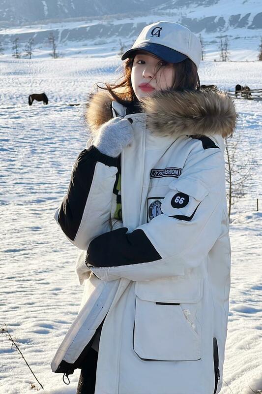 Inverno Pai conquista giacca superiore da donna cappotto medio lungo in cotone 2022 nuova moda coreana abbigliamento da lavoro grandi giacche di cotone cappotto