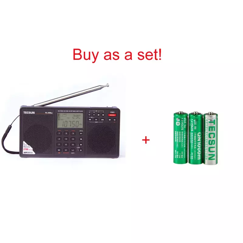 2022 PL-398MP Stereo Radio FM Portable Full Band Digital Tuning ETM ATS DSP Dual Speakers Receiver MP3 Player Support TF Card