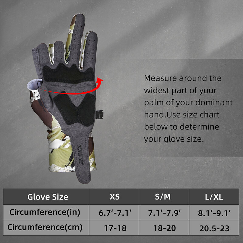 RUNCL 3 palce Cut antypoślizgowe rękawice wędkarskie trwałe zewnątrz oddychające rękawice wędkarskie wodoodporne rękawiczki sportowe Drop Shipp