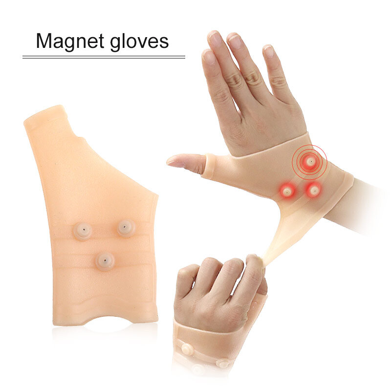 Support magnétique de poignet en Silicone, Compression du pouce, pour le canal carpien, attelle élastique pour la douleur