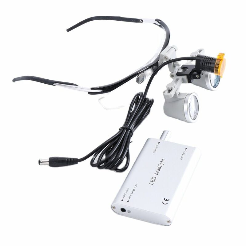 Dental Loupes 3.5x With 3W Denntal Headlight Surgical Light Surgery Operation Lamp