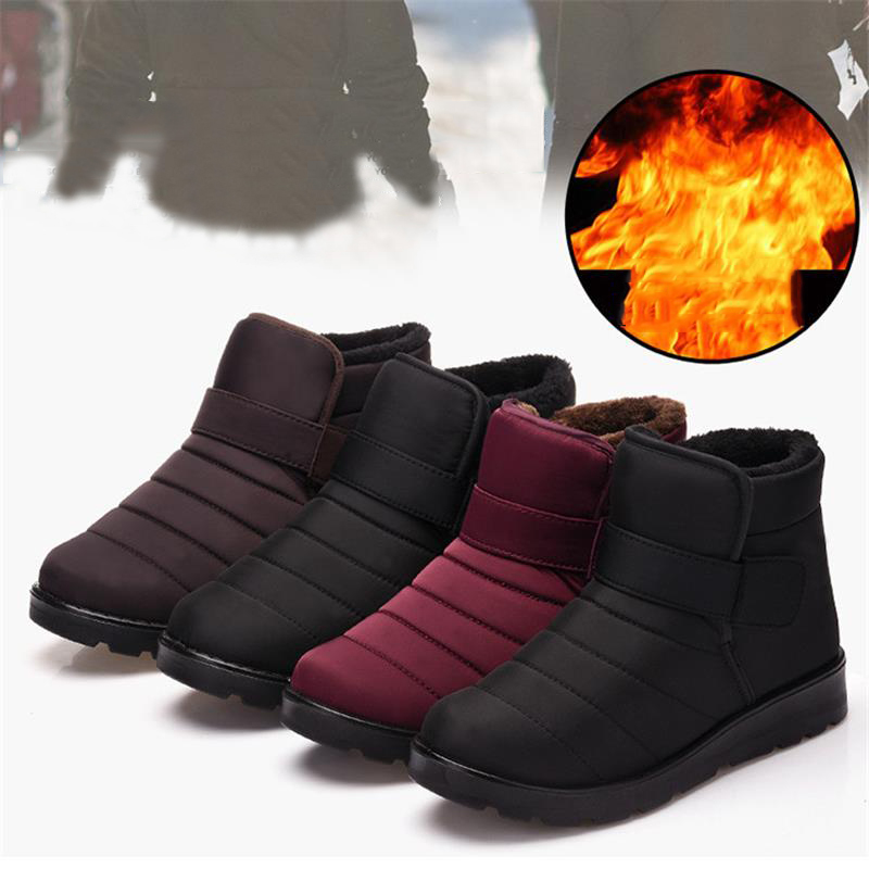 Boots Women Snow Soft Ladies Shoes Slip On Platform Women Shoes Chunky Waterproof Ankle Boots Flat Botas Mujer Winter Footwear