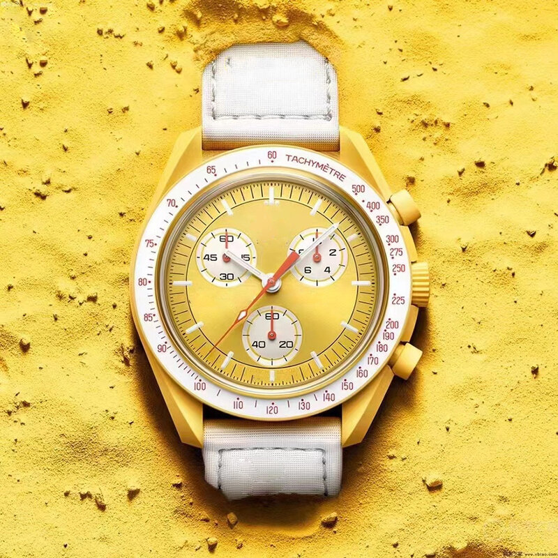 AAA Original Moon Watches Men Top Brand Luxury Leather Strap Quartz Watch Men Fashion Waterproof WristWatch Relogio Masculino