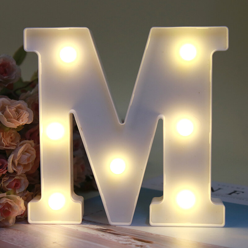 Lampe LED Décorative avec Lettres de l'Alphabet et Chiffres Shoes, Luminaire Décoratif d'Nik, Idéal pour une Chambre de Bébé ou une ix