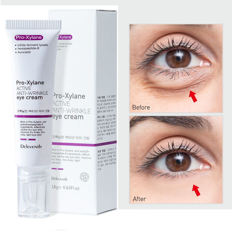 Aktywny przeciwzmarszczkowy krem pod oczy zanika cienkie linie ciemne koła Serum do oczu usuń worki pod oczami opuchlizna Anti-Aging jędrność pielęgnacja oczu 20g