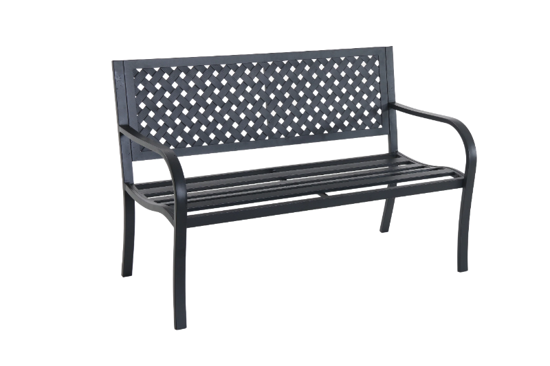 Mainstays Outdoor Durable Steel Bench - Black