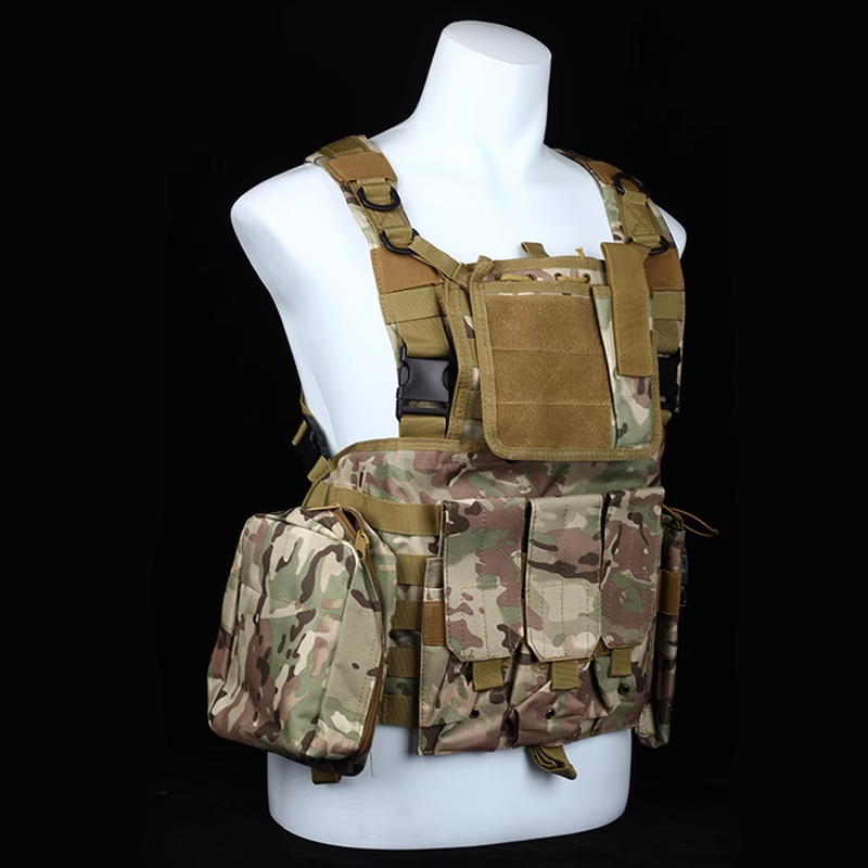 Chaleco táctico de camuflaje del ejército, armadura de azulejo, accesorios CIRAS molle airsoft, bolsa de cintura táctica
