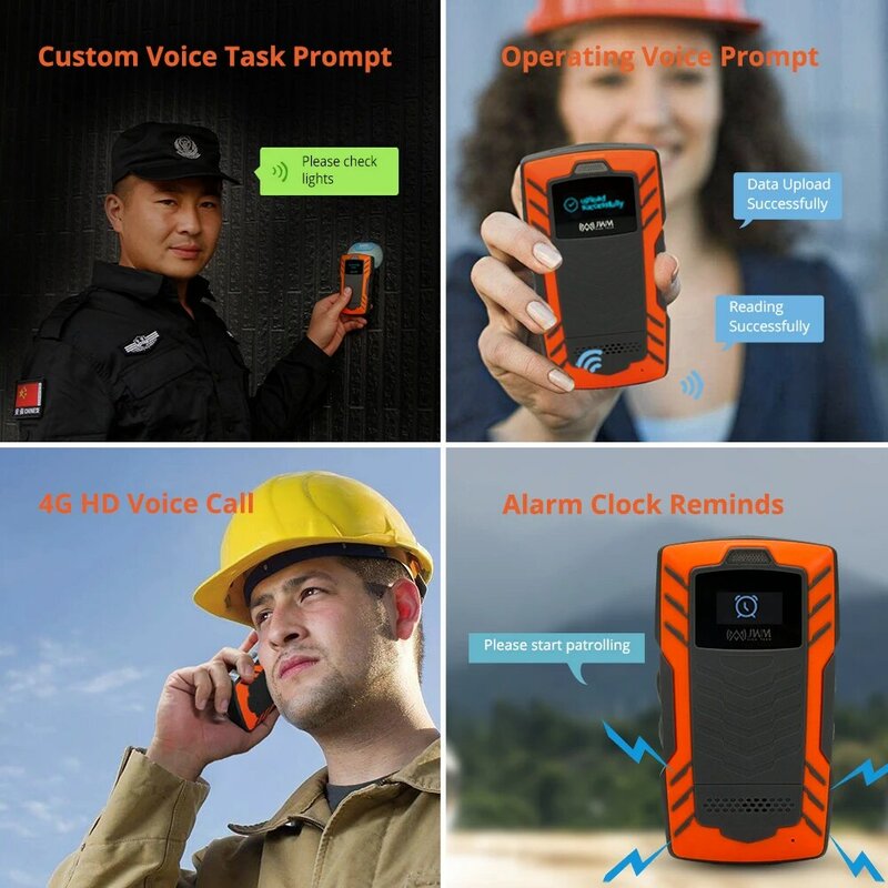 WM-5000L4D 4G GPRS Real Time Web Software Voice Call Guard Patrol Reader with Cloud Softare