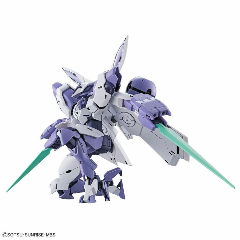 BANDAI-figura de acción de Gundam, modelo HG 1/144, beguir-beu, traje móvil Mercury, Kit de Gundam, Anime