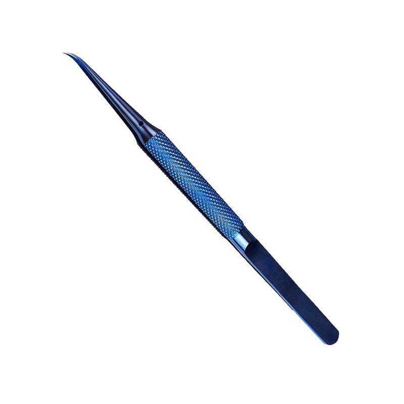 Pinzas de aleación de titanio para reparación de placa base de teléfono, herramienta de mano resistente a la corrosión, precisión de 0,15mm, azul