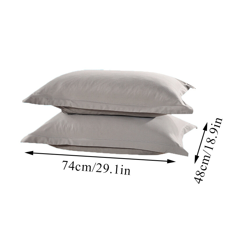1 funda de almohada de colores de 48cm x 74cm, fundas de almohada de Color sólido, fundas de almohada de poliéster para uso en dormitorio