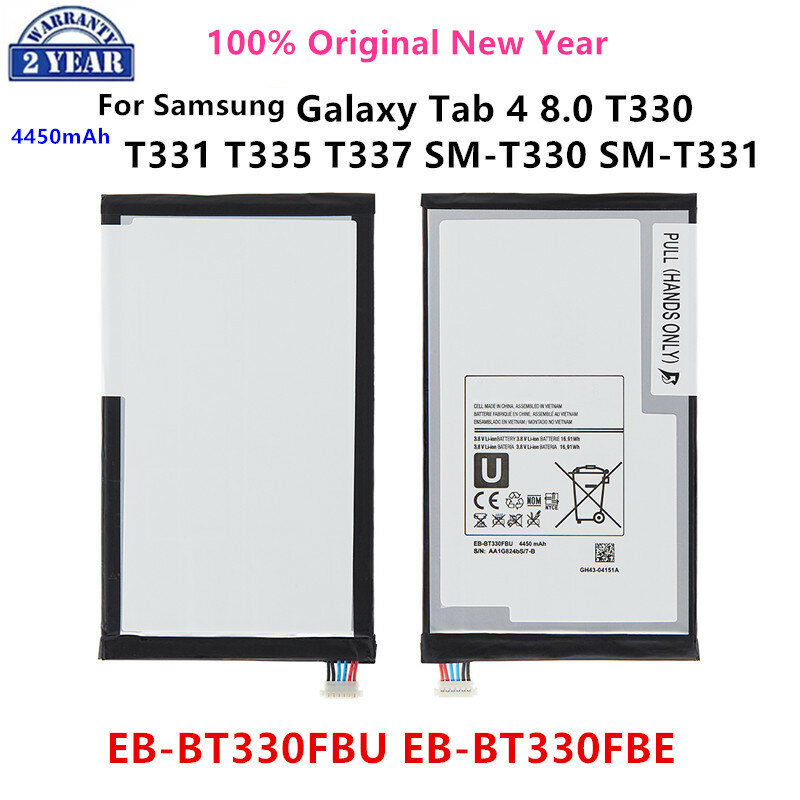Samsung Orginal EB-BT330FBU EB-BT330FBE 4450Mah Batterij Voor Samsung Galaxy Tab 4 8.0 T330 T331 T335 SM-T330 SM-T331 T337