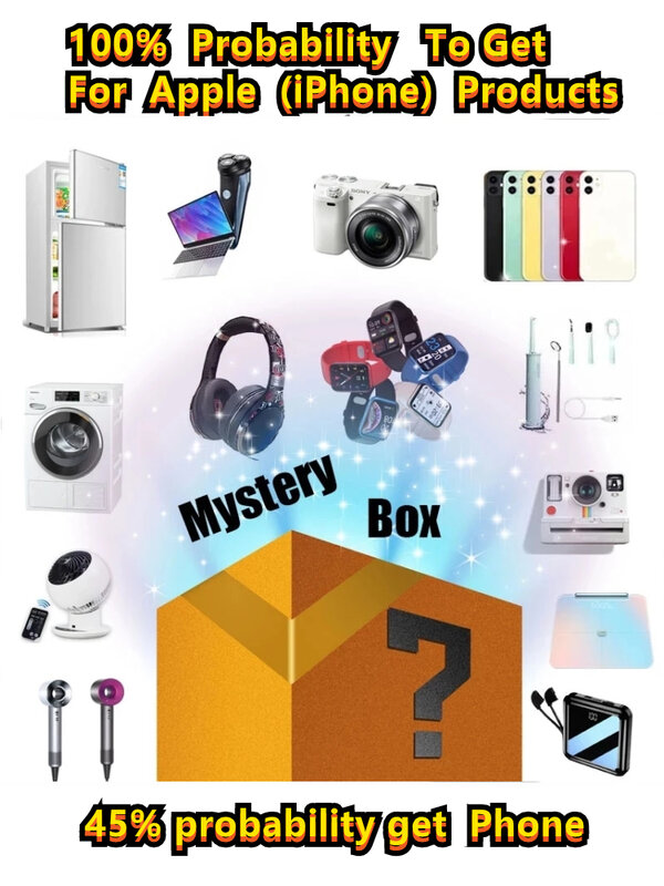 Самая популярная новая коробка Lucky Mystery 100%, сюрприз, высококачественный подарок, более драгоценный товар, электронные тов