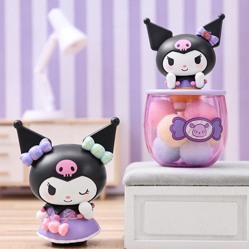 Sanrio Kuromi Blind Box Trick or treat without sugar Toys Anime Surprise Box Kawaii Mysterious Guess Bag Figure Doll Gifts