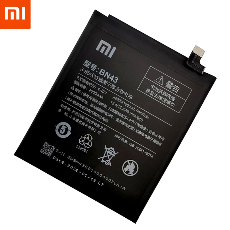 Oryginalna bateria Xiaomi Mi Redmi uwaga Max Mix 2 3 3S 3X 4 4X 4A 5 5A 5S 5X M5 6 6A 7 7A 8 8T 9 9A M9 SE Pro Plus Lite baterie