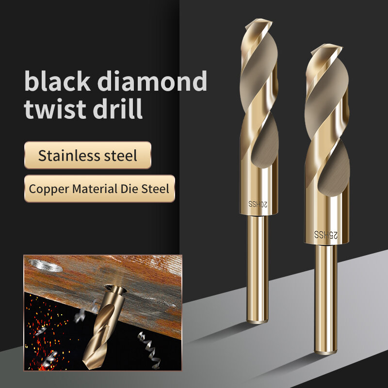 Cobalt Twist Bits Straight Shank Metal Drill Bits Hole Punch Tool for Marble Wood Super Hard Steel 6/8/10/12/14/16/18/20/22/25mm