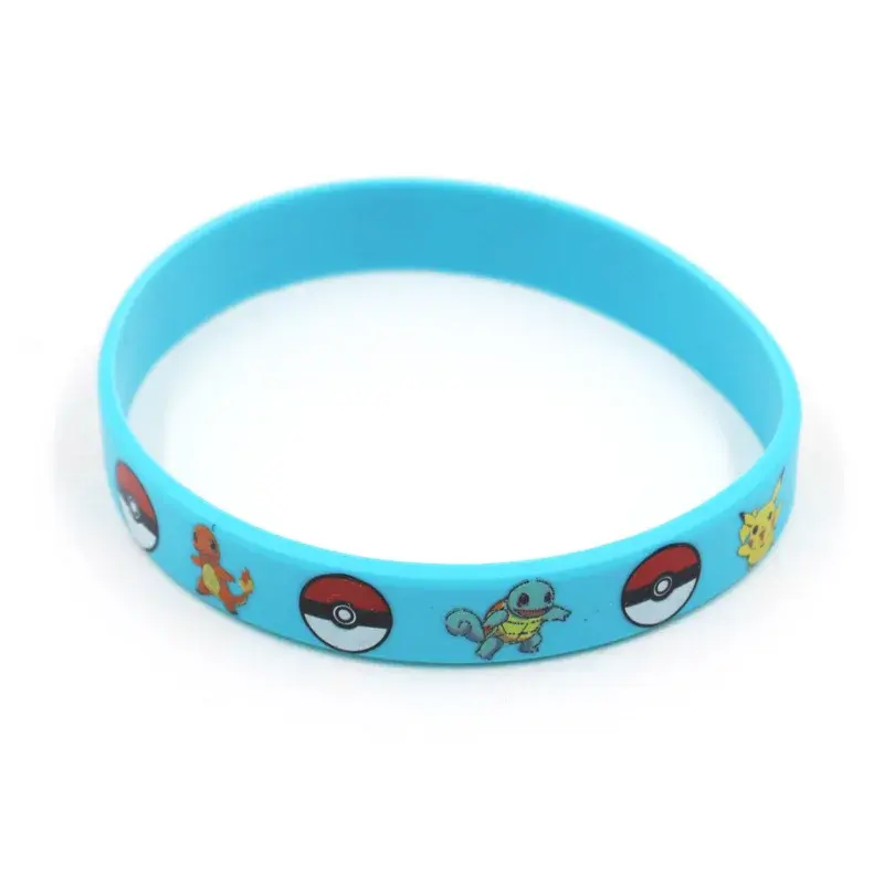 Pokemon braccialetto in Silicone tasca Elf Pikachu bambini braccialetto del fumetto braccialetto del braccialetto dei bambini carino stampa gioielli festa Gfts