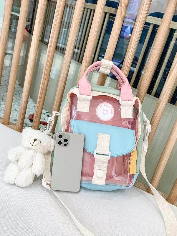 Mini Clear Backpack With Bag Charm