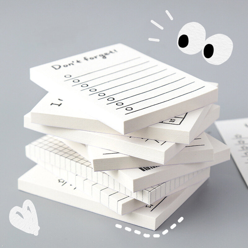 50 Vellen Eenvoudige Tearable Draagbare Memo Pad Scrapbooking Voor Herinneringen Nemen Notities Student School Office Notebook Memo Pad