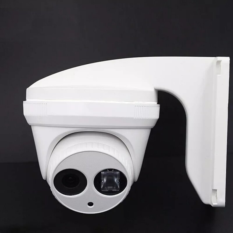 Braket Kamera Pengawasan Kubah Terpasang Di Dinding Aksesori Dalam Ruangan Tahan Air ABS Stabil Dudukan Bawah Persegi Rumah dengan Sekrup