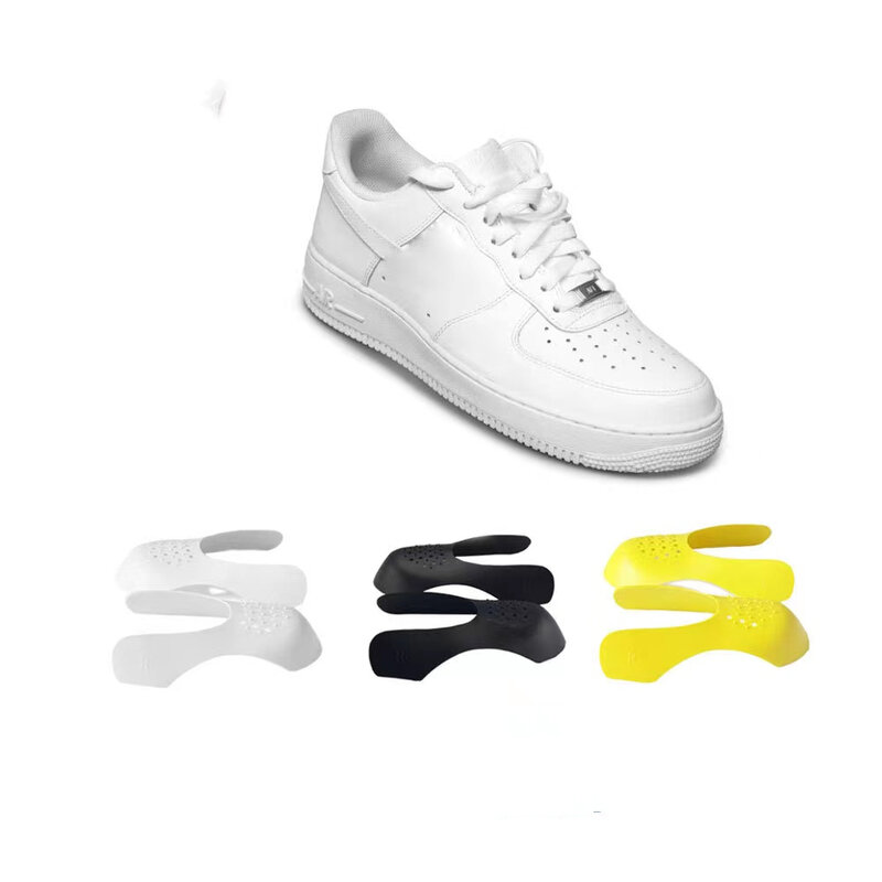 2 pcs Crease Protector Shoe Anti Crease 벤딩 크랙 발가락 캡 지원 신발 들것 경량 유지 쉴드 스니커즈