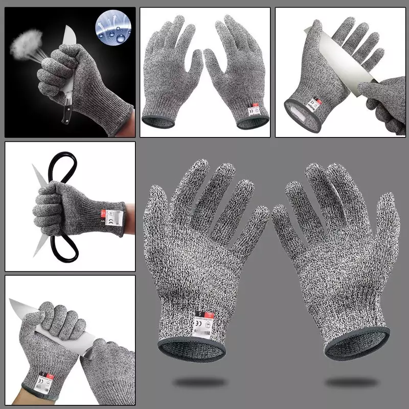 Level 5 Safety Anti Cut Gloves High-strength Grade Multifunction Kitchen Gardening Anti-scratch Anti-cut Safety Protect Supplies