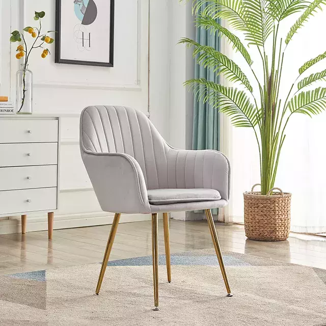 Обеденный стул для отдыха, современная мебель для дома, легкое Роскошное кресло для балкона, спинка подлокотника, косметический гвоздь