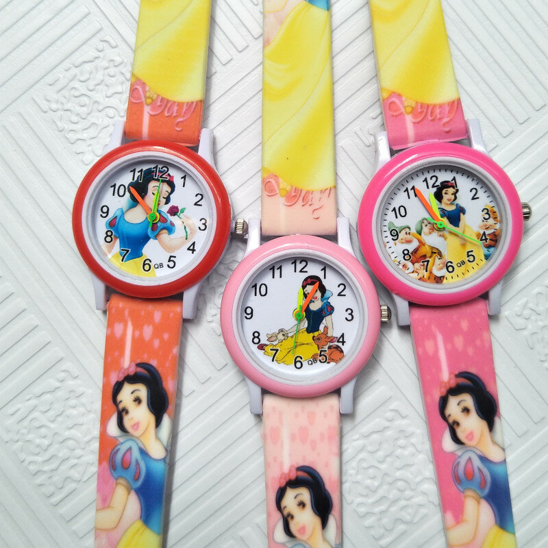 Красивые белоснежные креативные детские часы принцессы для студенток, часы для девочек, детские часы, водонепроницаемые повседневные квар...