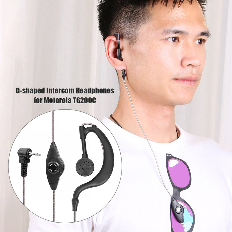 G 2.5มม.1-Pin ปลั๊กหูฟังชุดหูฟัง W/PTT Mic สำหรับวิทยุโมโตโรล่า