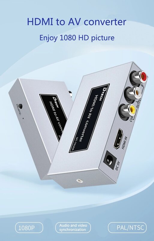HDMI TO AV Converter 1080P Convertidor HDMI Male to VGA Female Audio Video Converter HDMI TO AV Converter