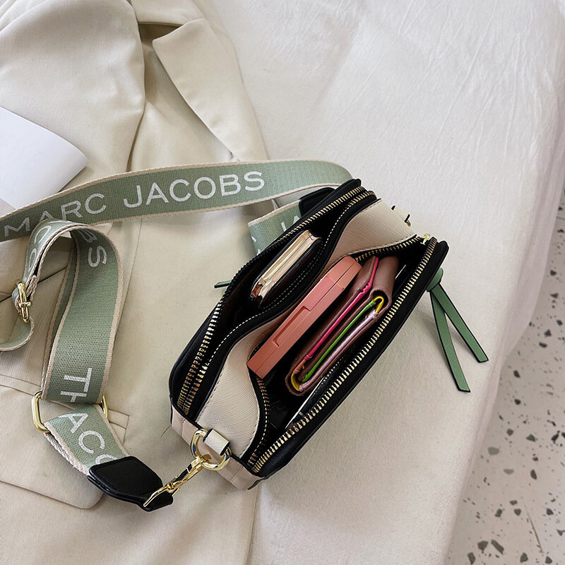 Luxe Designer Handtassen Voor Vrouwen Schoudertassen Crossbody Pack Vrouwelijke Portemonnees 2022 Mode Trend Pu Solid Marc Jacobs Camera Tas