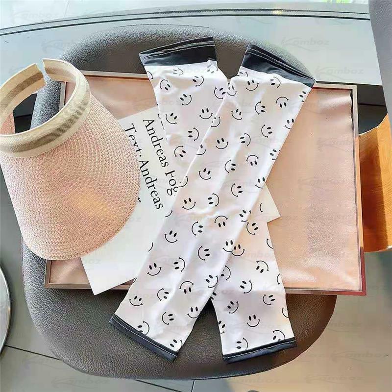 Sport Arm Sleeves Ice Silk Sunscreen Summer Uv Sun Protect Anti-Slip Sleeve 1Pcs Loose Women Gloves Outdoor Driving Cycling