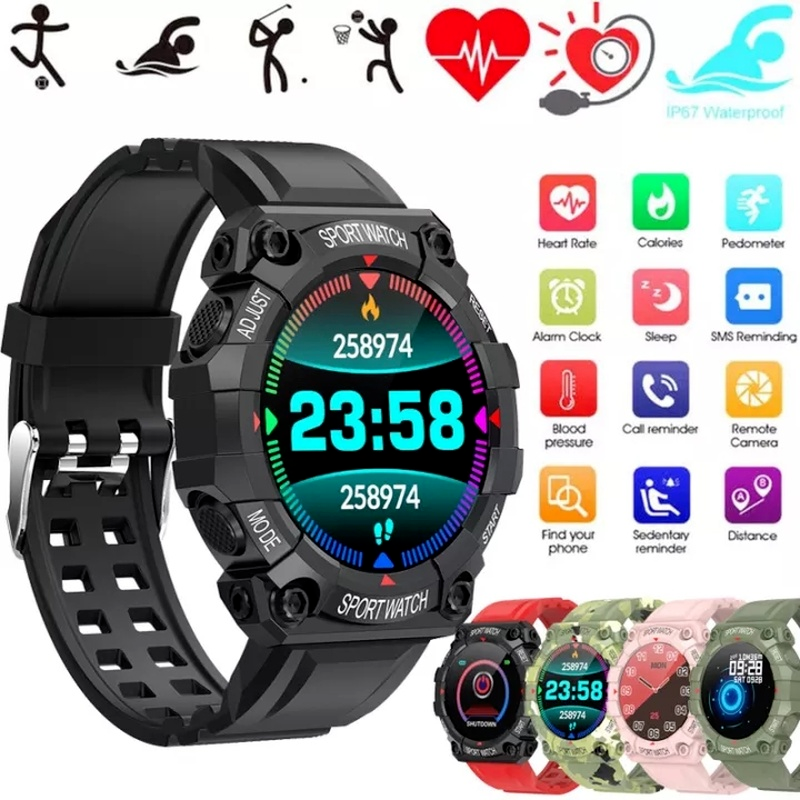 FD68S Smart Horloge Mannen Vrouwen Touch Screen Sport Fitness Armbanden Horloge Waterdicht Bluetooth Voor Android Ios Smartwatch Mannen