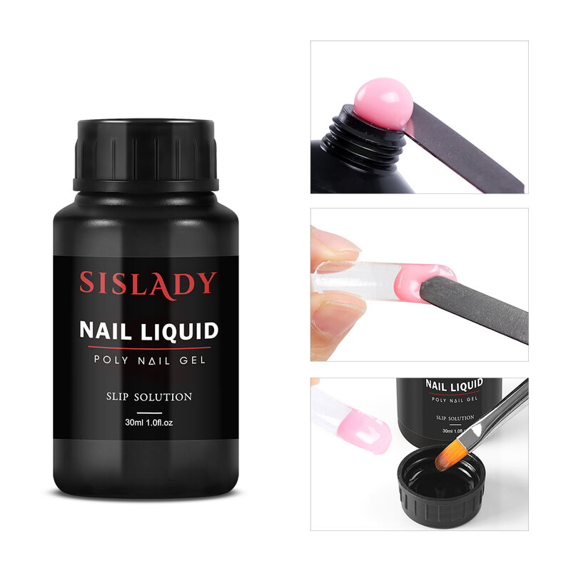 Shelloloh Nail Extension Gel Slip Solution migliora Shine Sticky Nail Polish Gel UV Sticky per Nail Art Manicure Tool