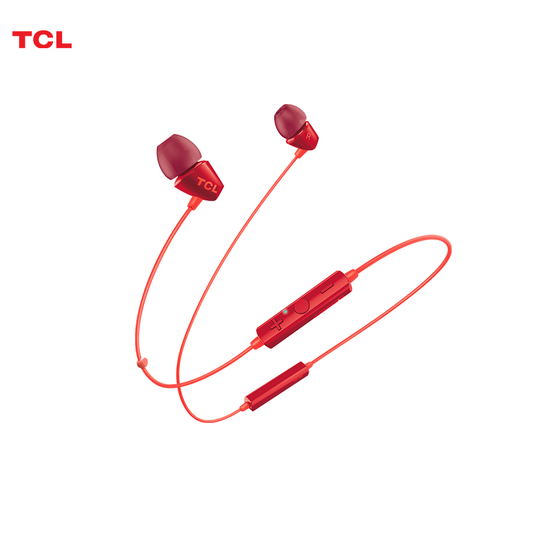 TCL سماعة لاسلكية تعمل بالبلوتوث سماعات SOCL100BT ميكروفون شريط حول الرقبة سماعات الرياضة النوم مرحبا فاي سماعات لاسلكية