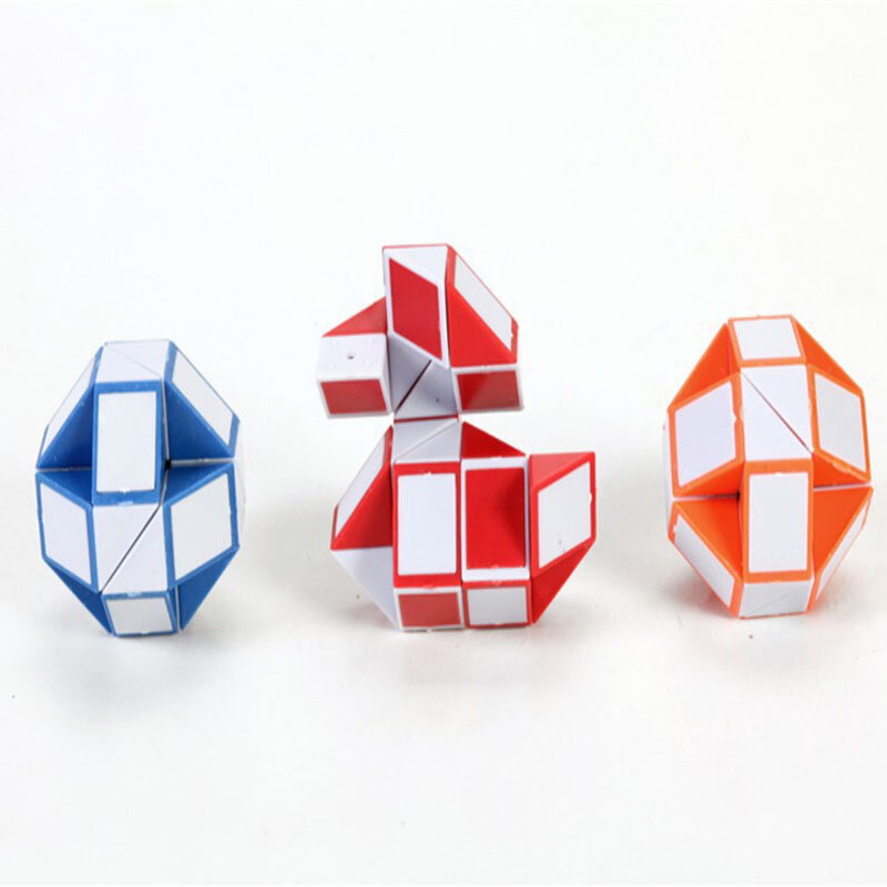 3D ไม้บรรทัดงู Decompression ของเล่น Antistress Cube Twist Snake Transformable ปริศนาการศึกษาของเล่นสำหรับเด็กออทิสติก Ease