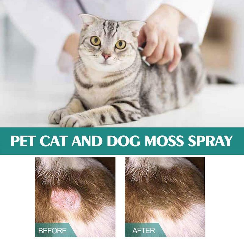 Spray per muschio per animali domestici da 30ml Spray Anti-prurito per cani e gatti Spray per la cura della pelle dell'animale domestico fornisce sollievo istantaneo forniture per la cura della pulizia degli animali domestici