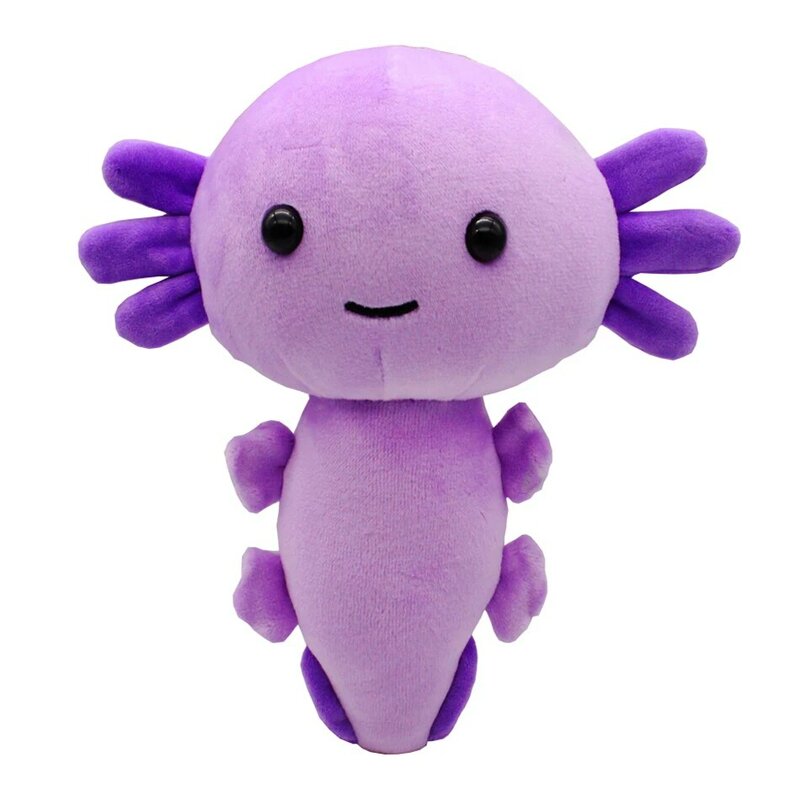 Axolotl-peluche de dibujos animados de Axolotl, juguete de animales de peluche Kawaii, Axolotl, muñeco de peluche rosa