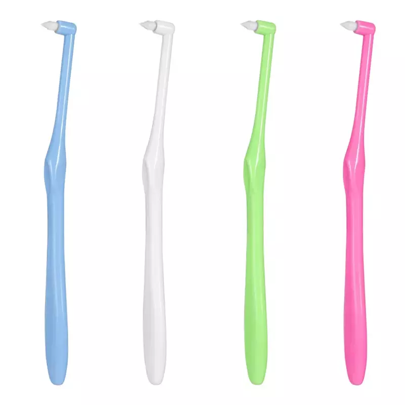 1pc escova de dentes ortodôntica macia correção do cabelo limpo dentes gap floss higiene dentes chaves opsigenes ferramenta de limpeza