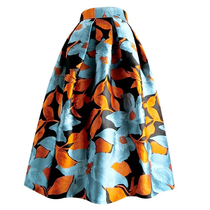 تنورات نسائية بنمط كوري مطبوع عليها جيب مناسب للربيع والخريف تنورة نسائية بخصر عالٍ تنورة حلوة Faldas Mujer Moda 2023