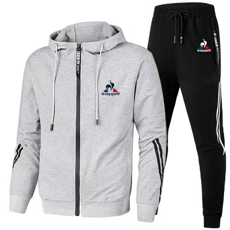 Herren Hoodie Jacke Trainingsanzug Luxus Sportswear Zwei Stück Set Warme Jacken und Hosen Jogging Zipper Mäntel Anzüge Männlichen Kleidung