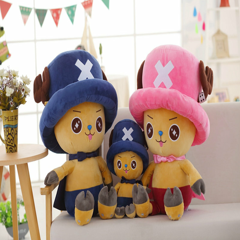 80cm OnePiece Plush Chopper Toys New Style Super Soft Doll Stuffed Japanese Anime Figure Kids High Quality Gift For Children Boy