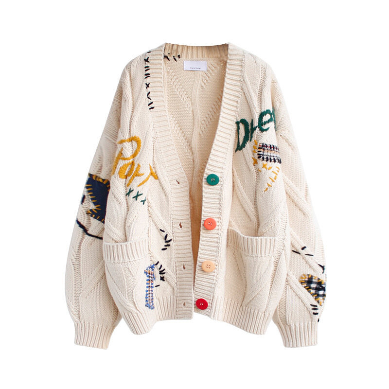 Suéter de punto suelto para mujer, ropa informal de verano, Polo Vintage de manga larga, estilo coreano, chaqueta Y2K, 2022