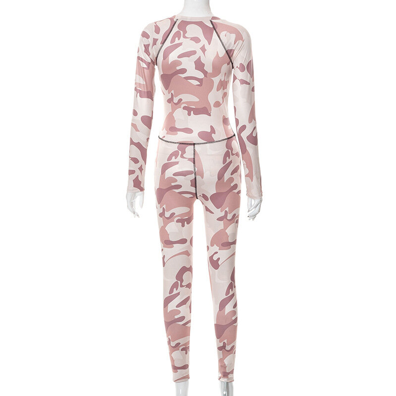 Znaiml-프린트 원피스 o-넥 긴 소매 지퍼 점프 슈트 여성용, 가을 패션 오버올, 섹시한 파티 롬퍼 의상, 2022