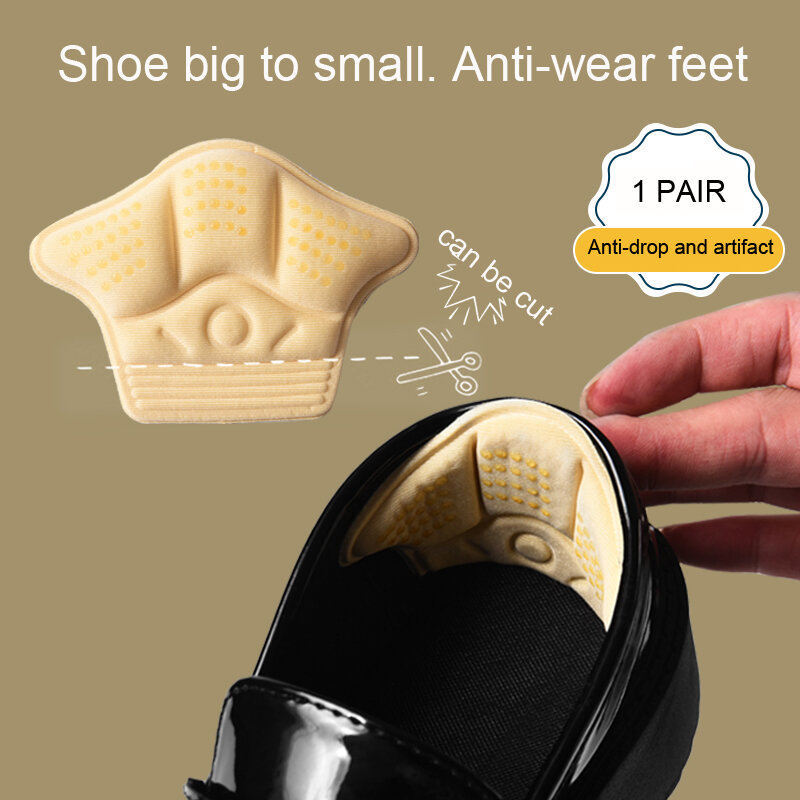 Sneakers Heel Sticker protezione per scarpe fodere per tallone inserti per cuscino per donna il tallone sportivo può essere tagliato cuscinetti di mezza taglia regolabili